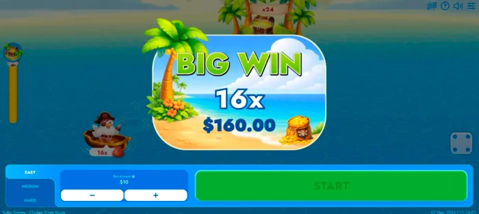 Big win Chicken Pirate Route